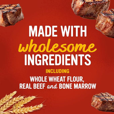 Blue Dog Bakery MarrowBakes Snacks | Small, Crunchy Beef Flavor Treat | Natural Healthy Dog Treats, 12 oz (Pack of 6)