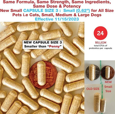 Azovast Plus Kidney Health Supplement for Dogs & Cats -24 Billion CFU- NO Refrigeration Required - Help Support Kidney Function & Manage Renal Toxins - Renal Care Supplement Capsule(U.S.A)(360 Caps)