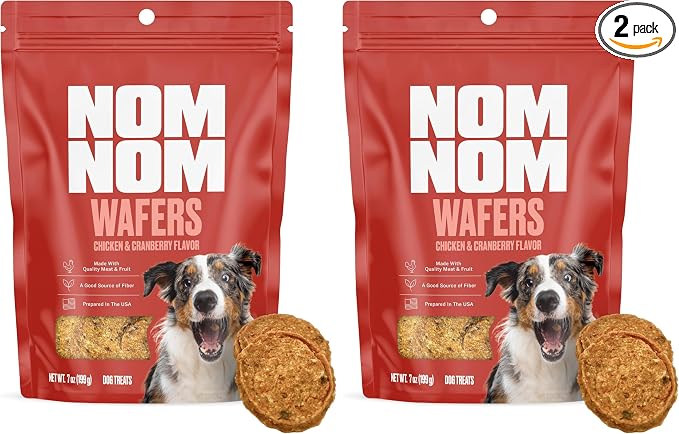 Chicken & Cranberry Flavored Treats - Dog Snacks for Training, Rewards, and Mealtime Toppers - No Artificial Flavors or Colors - Prepared in The USA for Dogs 7oz (Pack of 2)