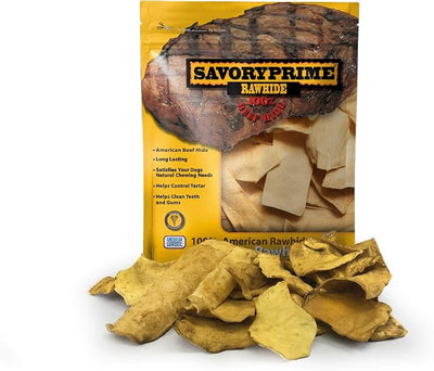 Savory Prime Rawhide Chips Chicken, 1-Pound (046)