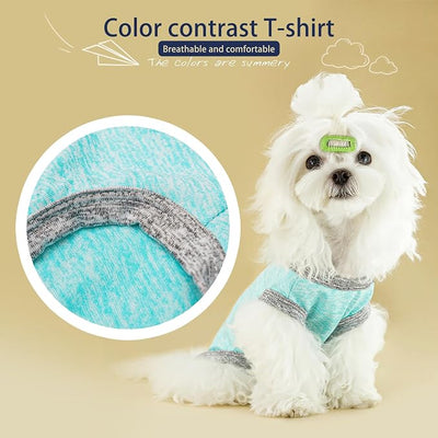 Chic Ion Polyester Dog Vest: Adorable Fashion Apparel for Small, Medium, and Large Breeds - Moisture-Wicking, Soft, Anti-Static, Durable, Easy-to-Clean Shirt - Green M