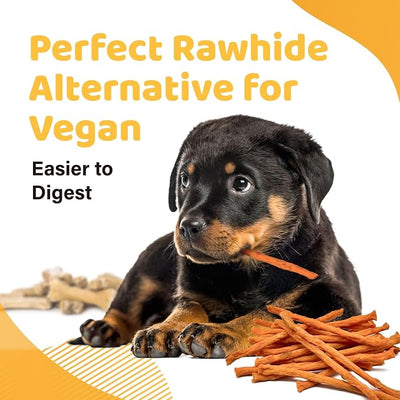 iPaw Sweet Potato Sticks for Dogs, Single Ingredient Dog Treats for Vegetarian, All Natural Human Grade Puppy Chew, Rawhide Alternative, Hypoallergenic, Easy to Digest