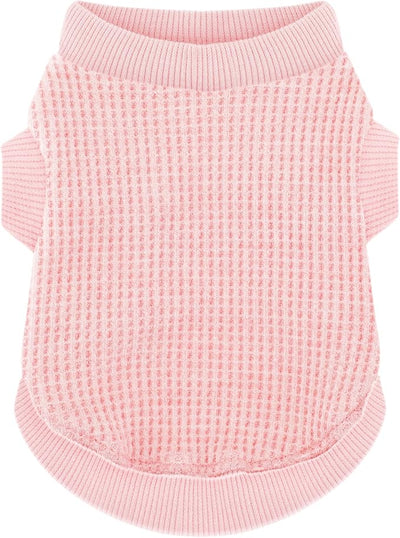 Cozy and Functional Dog Shirts for Small Puppies: Stretchable Pink Attire with Easy-On Design, Ideal for Chihuahuas and Yorkies - Enhance Comfort and Playfulness on Chill Days XX-Large