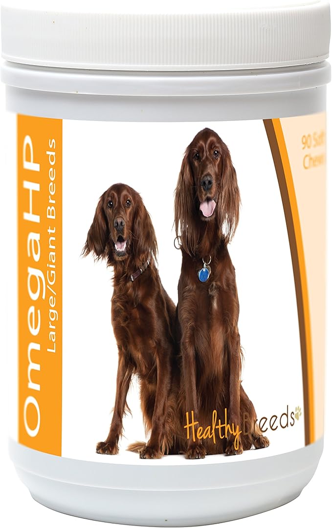 Irish Setter Omega HP Fatty Acid Skin and Coat Support Soft Chews 90 Count