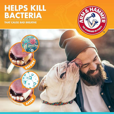 Arm & Hammer for Pets Fresh Breath Enzymatic Dog Toothpaste Chicken Flavor Baking Soda Dental Gel Eliminates Bad Breath Safe Puppies Adult Dogs Daily 2.5 OZ 72 Pack for Dogs Complete Oral Care