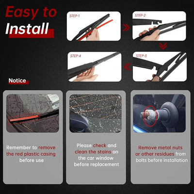 OTUAYAUTO Rear Windshield Wiper Arm Blade Set - Replacement for Hyundai Santa Fe 2019-2021, Elantra GT 2018-2020- Factory Style Back Wiper Cover Accessories Assembly for Rear Window