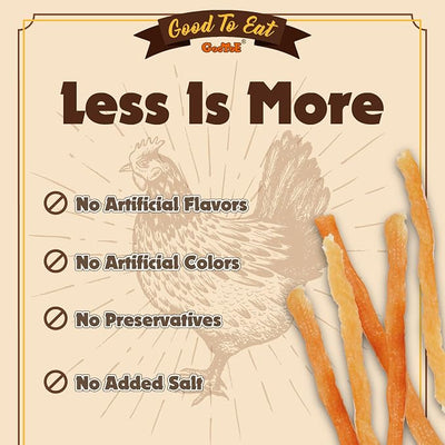 Gootoe Soft Dog Treats, Chicken Jerky - Dog Training Treats; High-Protein, Gluten-Free, Soft Jerky for Dogs, Hypoallergenic, Grain-Free, Sticks 1 lb