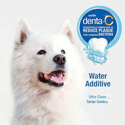 Nylabone Advanced Oral Care Pet Dental Water Additive, Liquid Tartar Remover & Breath Freshener for Dogs, Dog Teeth-Cleaning, Original Flavor, 32 oz. (Pack of 2)