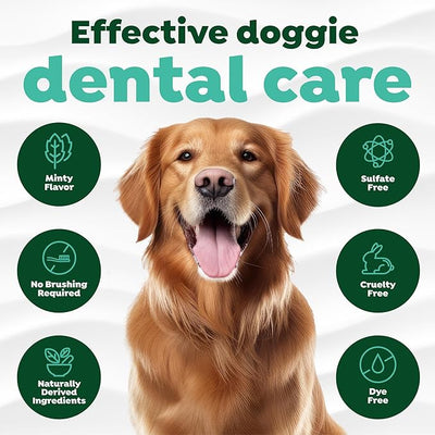 TropiClean Fresh Breath No Brushing Clean Teeth Dental & Oral Care Gel for Dogs, 4oz - 3 Pack