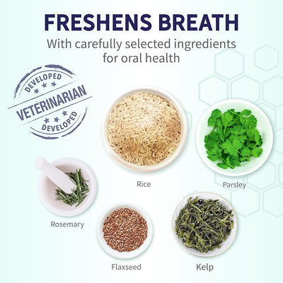 Health Extension Fresh Breath Dental Bones for Dogs, 14 Small Bones, Freshens Breath, Cleans Teeth, Healthy Gums, Training or Reward, 6 oz Bag (Pack of 1)