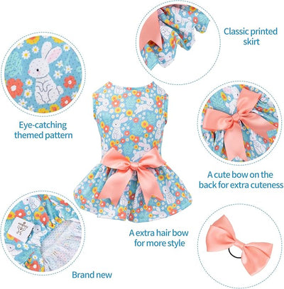 CuteBone Dog Mesh Dress Puppy Sundress Pet Outfit Summer Fashion for Small Dogs Girl Cat Clothes BF08XXS