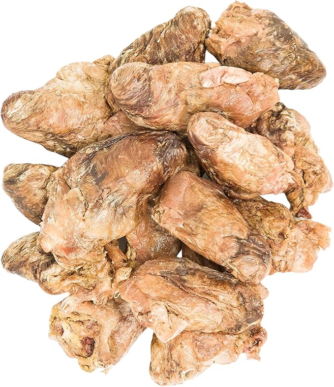 Freeze Dried Duck Heart Treats for Cats & Dogs - Made in USA, 1LB Big Bag - Single Ingredient All Natural Grain-Free Duck Hearts - Perfect for Training, Topper or Snack