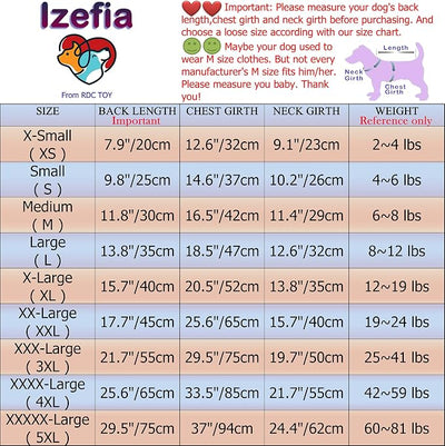 Izefia Dog Hoodie Clothes with Pocket 4 Legs Jumpsuit Fleece Sweater Winter Sweat Shirt Warm Cotton Hoodies for Small Dog Medium Large Cat Black 5XL