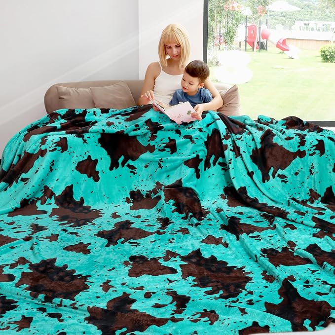 King Size Fleece Blanket - Soft Cozy Turquosie Teal Blue King Blanket for Bed Couch All Seasons Warm Bedroom Living Room Decor, Teal Gifts for Women Men 90"x108"
