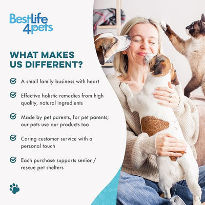 Itch Relief and Ear Infection Treatment for Dogs & Cats, Natural Ear Mites Treatment for Cats and Dogs Soothes Itchy Ears, Reduces Swelling, Otitis, Pain & Inflammation, 400 Easy to Give Tiny Pills
