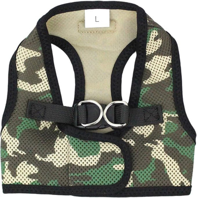 Parisian Pet Step-in Dog Harness - Breathable Mesh No Pull Puppy Harness with Dual D-Ring - Adjustable Harnesses for Dogs - Soft Padded Camo Pet Vest - Lightweight Dog Vests for Large Sized Dogs