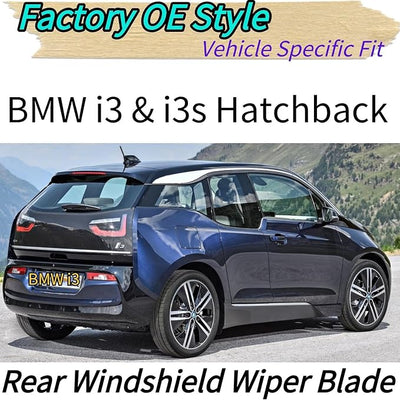 Rear Wiper Blade for BMW i3 & i3S 2014-2021 2020 2019 2018 2017 2016 2015 | Exact Fit Base Range Extender | OEM Replacement Rear Back Windshield Wiper Blade