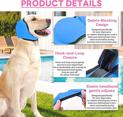 Dog Ear Muffs Noise Protection, Stress-Reducing, Comfortable, Perfect for Thunderstorms, Noise,Vet Visits & Preventing Water