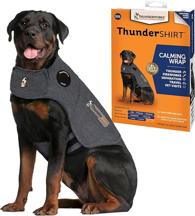 ThunderShirt for Dogs, XX Large, Heather Gray Classic - Dog Anxiety Relief Calming Vest