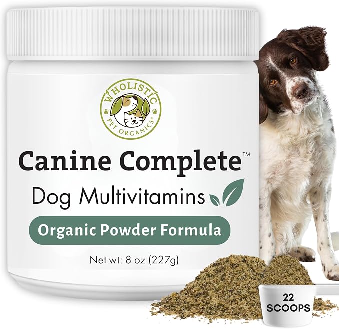 Canine Complete - Dog Multivitamin Powder - 8 oz - Daily Dog Vitamins and Supplements for Homemade Food - Immune System, Skin, Coat & Overall Health - All Breeds - 22 Scoops