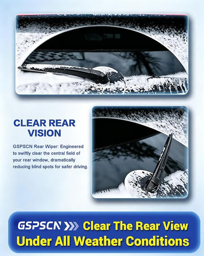 GSPSCN 8" Rear Wiper For Toyota Prius C 2021-2012 /Lexus CT200h 2017-2011 /Scion xD 2014-2008 Original Equipment Back Windshield Wiper Blades (H200/8-A)