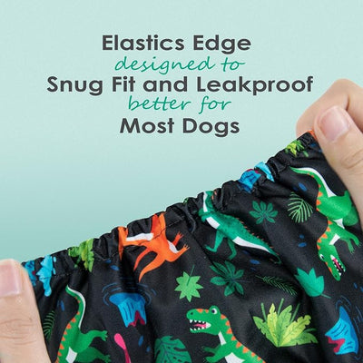wegreeco Washable Male Dog Belly Band (Stylish Pattern)- Pack of 3 - Male Dog Belly Wrap, Dog Diapers Male (Childlike Creatures, XX-Large)