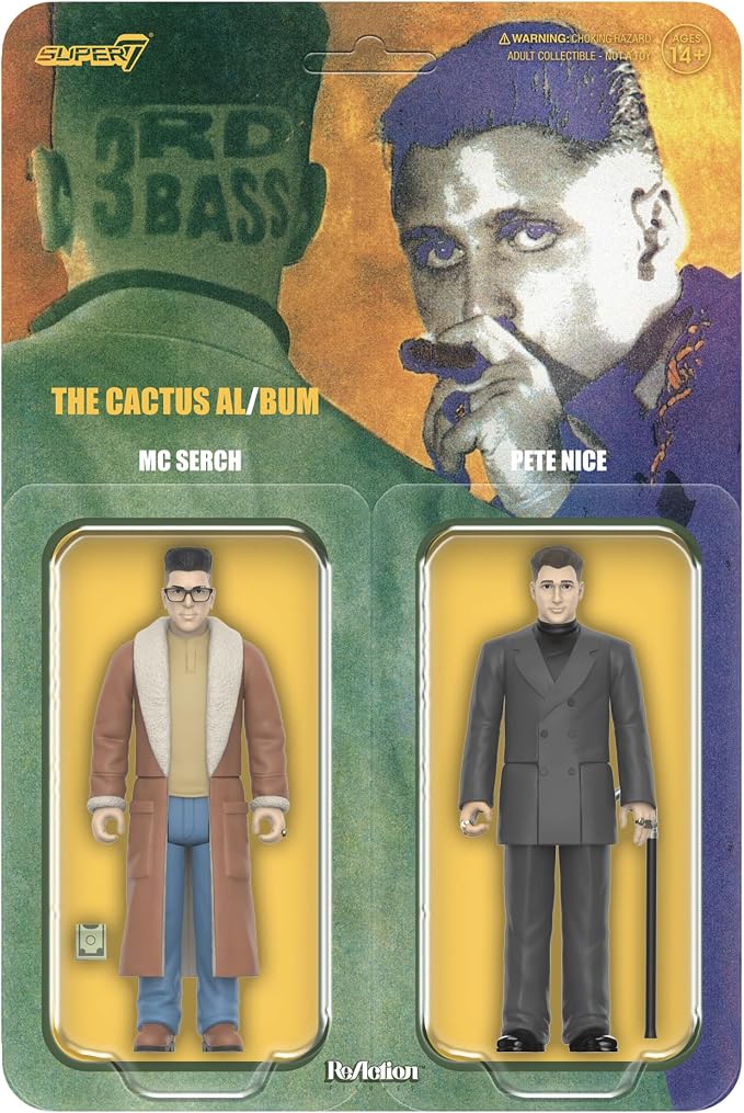 3rd Bass Pete Nice and M.C. Serch - (2 Pack) 3.75" 3rd Bass Action Figures with Accessories Hip-Hop Collectibles and Retro Toys