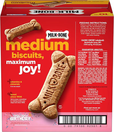 Milk-Bone Dog Treats Bundle: Original Biscuits for Medium Dogs 10 Pounds + Soft & Chewy Chicken 25 Ounce