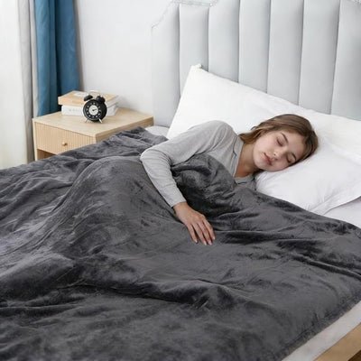 Eydna Electric Heated Blanket Full Size 72"x84",Fast Heating Throw, Soft Plush Microplush for Bed & Couch, 10 Hours Auto Off & 5 Heating Levels, Machine Washable, Gifts for Womens & Family-Dark Gray