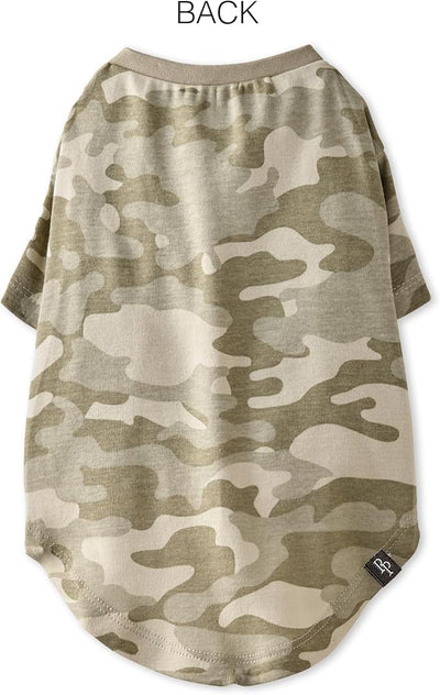 Pet Passion Toby II - The Perfect Tee, 3 Pack Short Sleeve Pet T-Shirt 100% Organic Cotton Tees Clothes for Small, Medium, Large Dogs, Sage Camo, XX-Large (70-110 lbs)