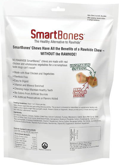 Smartbones with Real Chicken Mini Chews 8 Count, Rawhide-Free Chews for Dogs