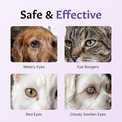 Pet Eye Care Ointment for Dogs & Cats, Gentle Eye Care Formula, for Animal Use Only, 1 Tube, Net Wt. 1/5 oz (5 g)