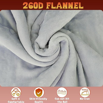 12V Heated Blanket for car,Machine Washable Electric Blanket Heated Travel Blanket Plug in Flannel Heating Throw for Car Truck SUV Van 40x55” with Controller 3 Heating Level
