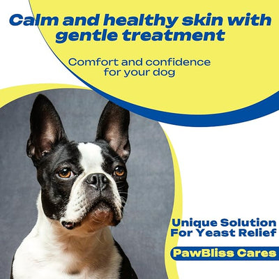 Yeast-Infection-Treatment for Dogs – Soothing Itchy Skin, Ears & Paws – Natural Relief with Omega-3, Collagen, PAU D’Arco & Apple Cider Vinegar – Dog Yeast-Infection Support Chews