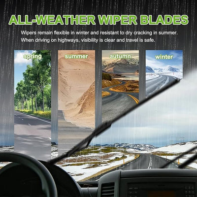 PARRATI® Windshield Wiper Blades for Dodge Grand Caravan 2008-2020, 3 Pack | 26/20 Inch Front +16 Inch Rear, OEM Replacement, Ultra Quiet, No Streaks All Weather Wiping