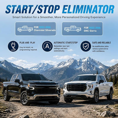 Auto Start Stop Eliminator for 2023-2026 Chevy Silverado and GMC Sierra, Intelligent Engine Stop Disable Memory Module, Fits US and Canada Produced Models Only