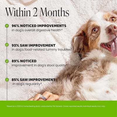 6 Billion CFU Dog Probiotics with Prebiotics, Digestive Enzymes, & Fiber - Relief for Occasional Diarrhea, Gas, Bloating & Itchy Skin - Daily Gut Health & Immune Support for All Dogs (Pumpkin, 90 ct)