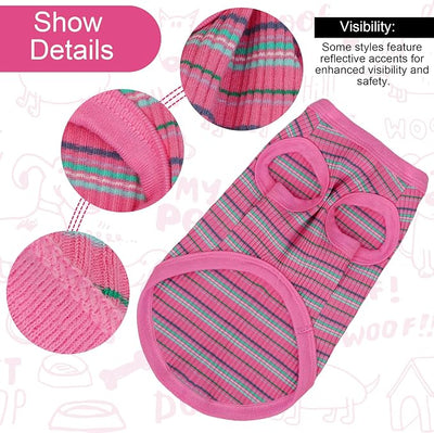 Elevate Your Pet's Comfort and Fashion: Premium 100% Cotton Rib Dog Shirt Vest for Small Breeds Like Chihuahuas, Yorkies, and Puppies .Year-Round Style with Tank-Style Puppy Attire Ginger Medium
