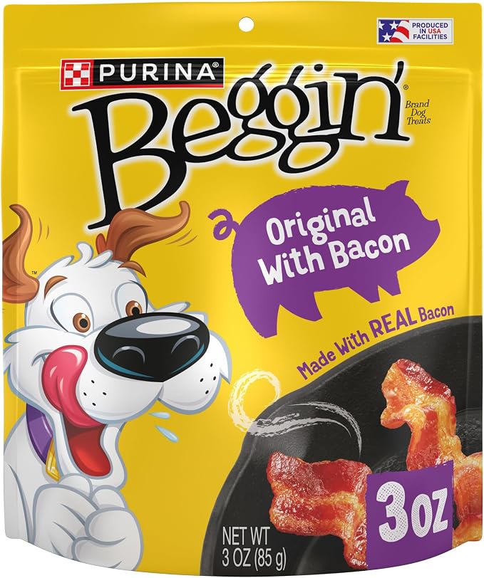 Strips Real Meat Dog Treats, Original With Bacon Flavor - 3 Ounce (Pack of 6)
