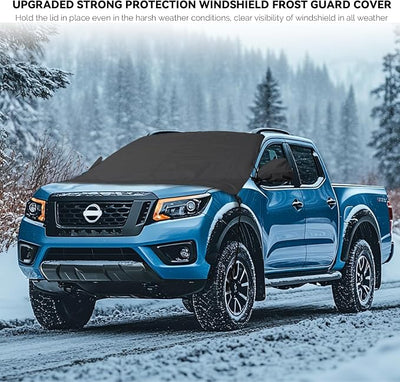 Windshield Cover for Ice and Snow Custom Fit for 2022-2023 2024 2025 2026 Nissan Frontier Accessories Heavy Duty Windshield Covers for Truck Window Protector for Snow Rain Dust Hail Protection