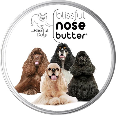 The Blissful Dog Cocker Spaniel Nose Butter, Versatile Dog Nose Balm for Dry Nose, Handcrafted Nose Moisturizer, Easy-to-Apply Dog Essentials, Unscented, 8 oz.