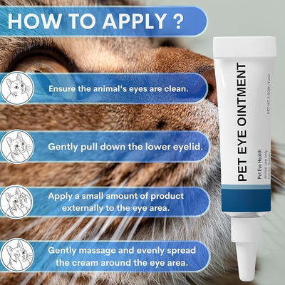 Pet Eye Cream for Dogs, Cats and All Pets - 1/8 oz (3.5g) 2 Tube