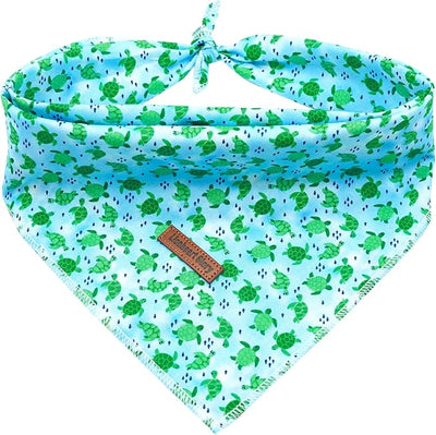 Lionheart Glory Dog Bandana - Blue, Soft Washable Square Bandana for Small to Large Dogs