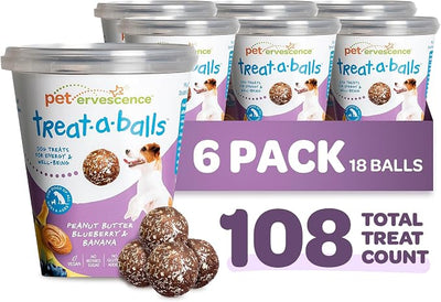 Chewy & Soft Dog Treats Bulk - All Natural, Non-GMO, Gluten Free - All Breeds, Sizes, Ages - Made in New Zealand - Peanut Butter, Blueberry, Banana - 6pk (108 Bulk Dog Treats)