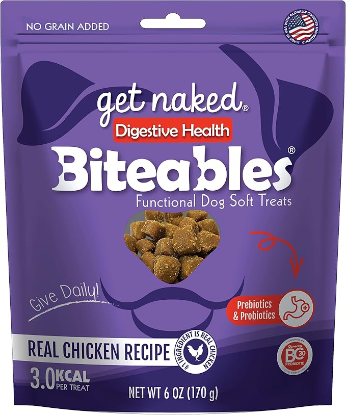 Biteables Digestive Health Soft Dog Treats, 6 Oz Bag