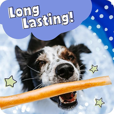 Pawstruck All Natural 11-12" Roasted Collagen Sticks for Dogs – Low Odor & Long-Lasting Bully Stick & Rawhide Alternative, Single Ingredient, Vet Approved – 5 Count (Pack of 2)