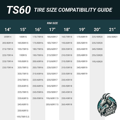 Tire Socks for Cars, SUVs & Pickups – Reusable Fabric Alternative to Chains for Snow & Ice – Easy Install, Low Clearance, Compatible ABS/ESP – Includes Gloves & Storage Bag (1 Pair)