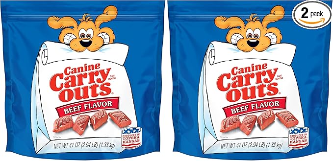 Dog Treats, Beef Flavor, 47 Ounce (Pack of 2)