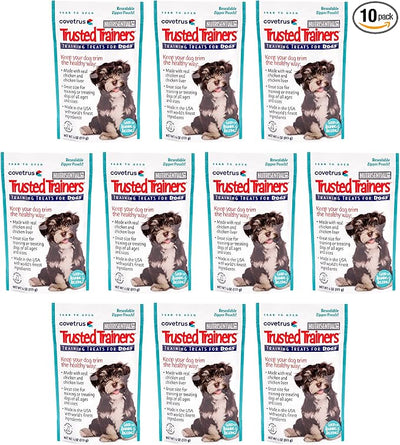 Covetrus NutriSentials Trusted Trainers Soft Dog Training Treats, Real Chicken & Chicken Liver Rewards for Puppies and Adult Dogs, Low Calorie Training Treats, Made in USA, 10 Pack (4 oz Each)