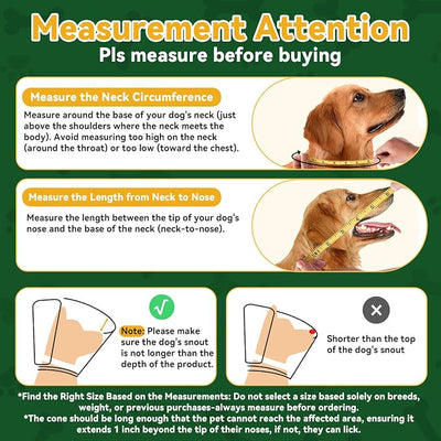 WinWeal Upgraded Soft Dog Cone Collar for Large Medium Dogs After Surgery – Adjustable Transparent Recovery Collar, Breathable Elizabethan E-Collar for Wound Healing & Anti-Licking (XL, Dark Green)